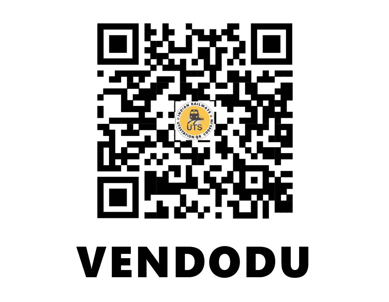 UTS QR Code for VENDODU - VDD - SC (ANDHRA PRADESH)